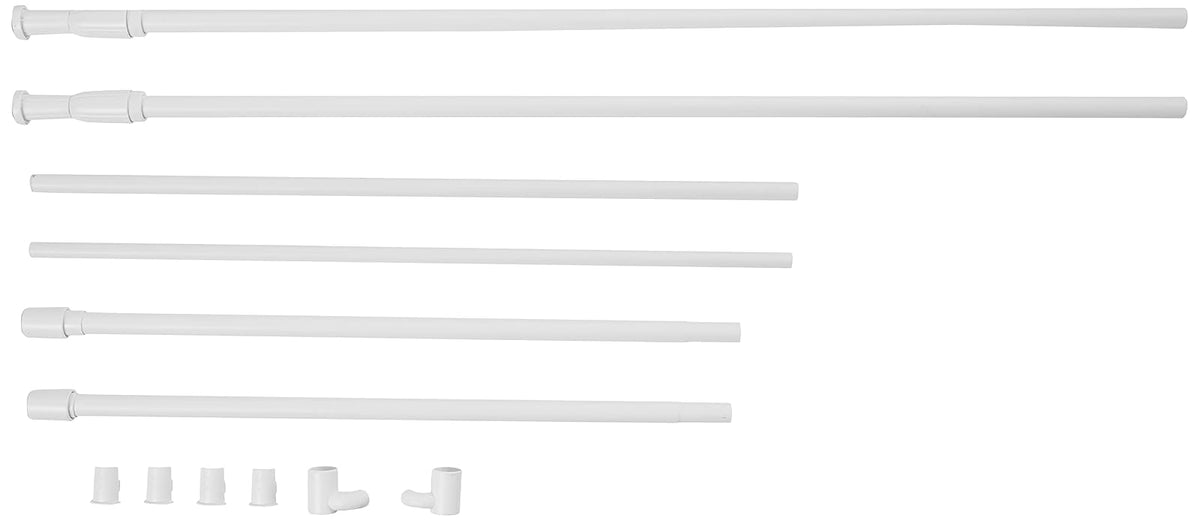 Umbra Anywhere Rod, Adjustable Damage Free Room Divider Tension Curtain Rod, 36-66",