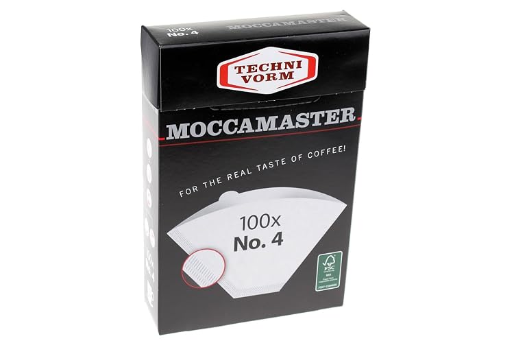 Technivorm Moccamaster 85022 Moccamaster # 4 filtros de papel, color blanco