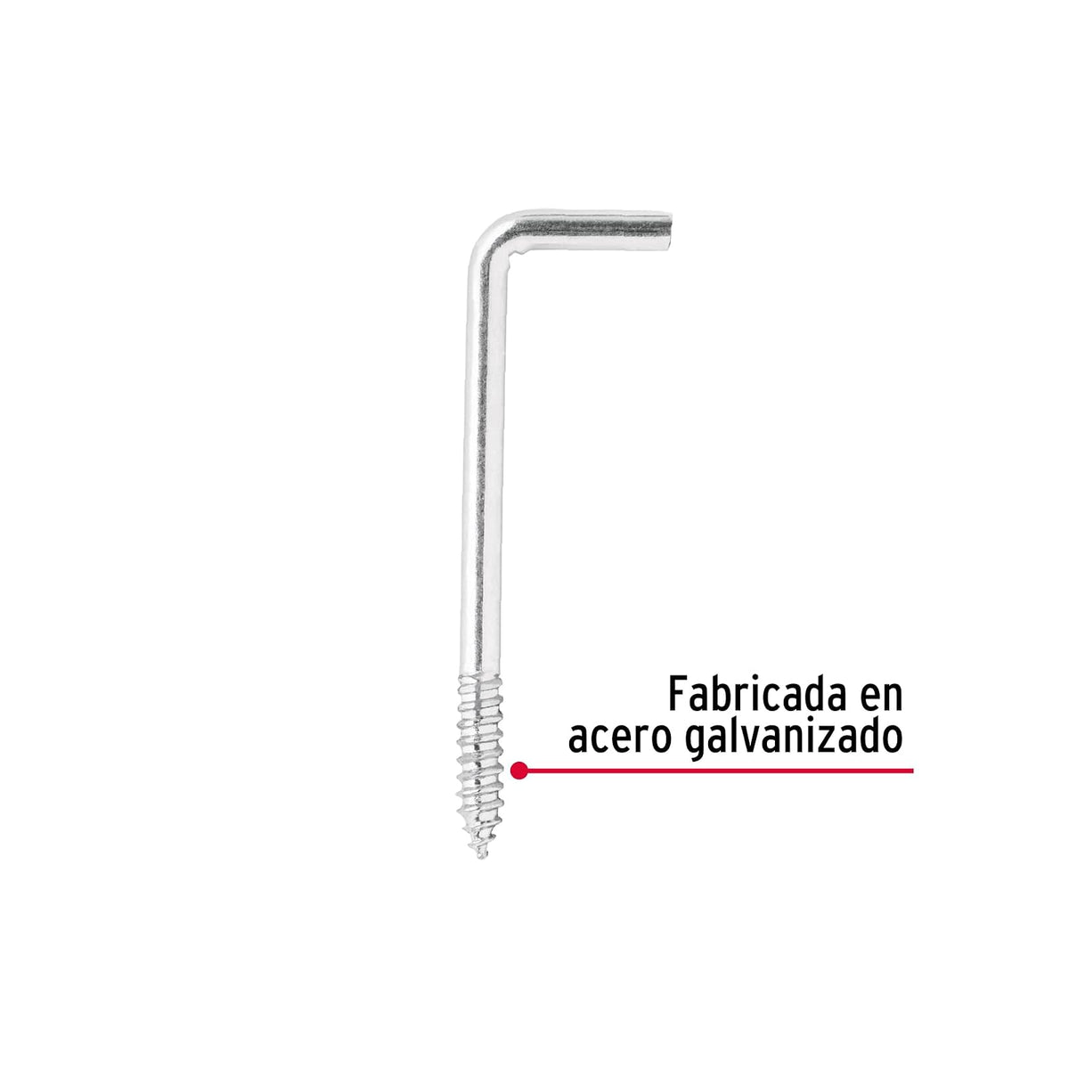 Fiero ALCA-80, Bolsa con 144 alcayatas roscadas de 21 X 80 fabricadas en acero galvanizado