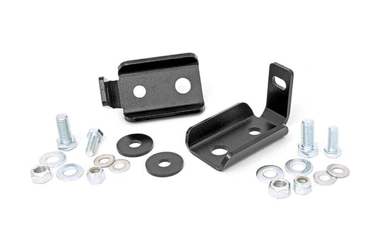 Rough Country Soportes de reubicación de choque delantero (para Jeep Wrangler JK 2007-2018 | 4DR | 1020