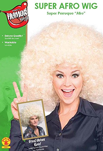 Rubie's Costume Super Size Blond Afro Wig, Yellow, One Size