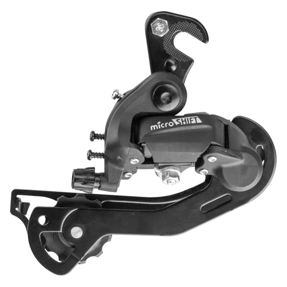 MICROSHIFT Cambio Trasero MTB RD-M21LA 6/7P. Acero Largo MAX. 32D con Oreja Negro