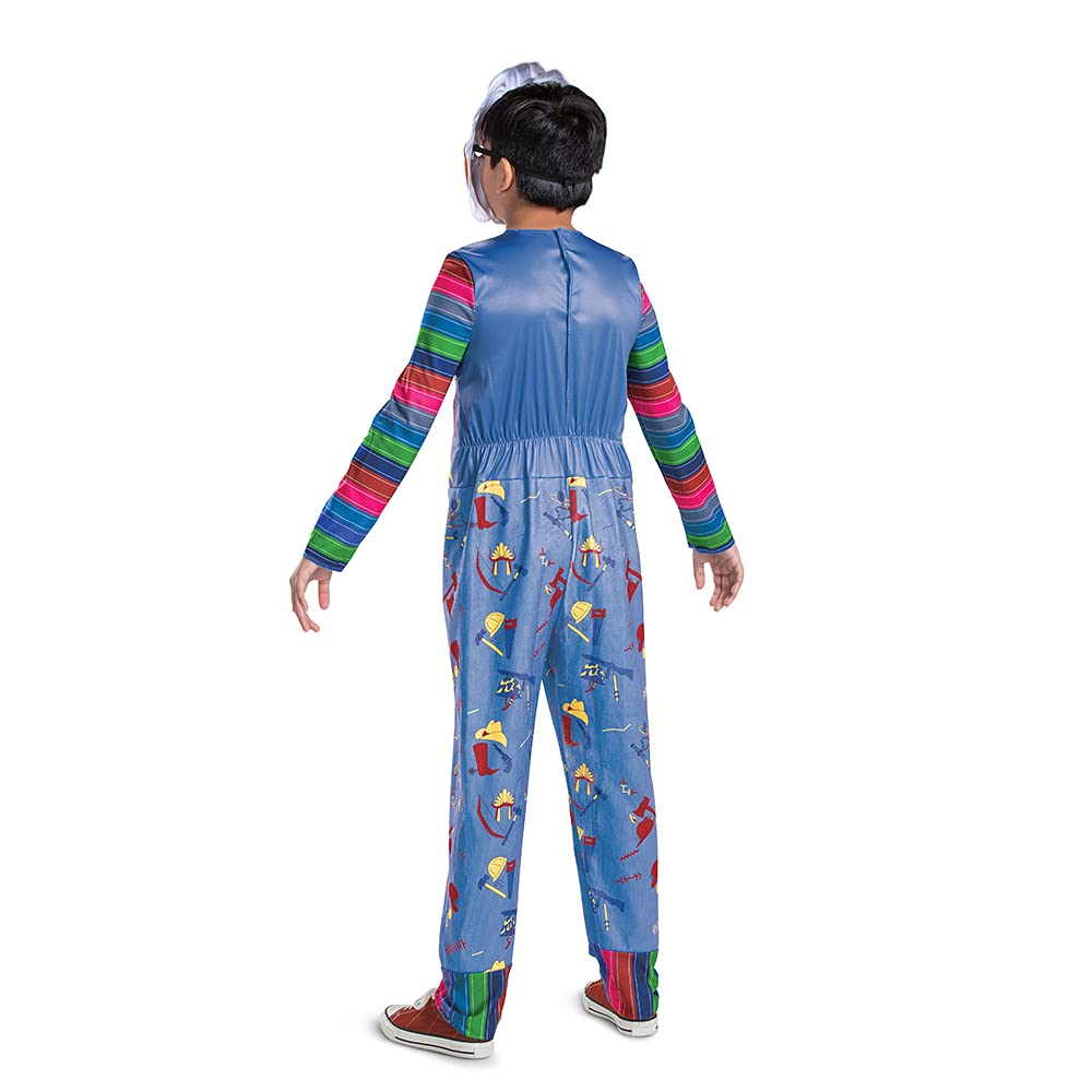 Disfraz de Chucky para niños, Disfraz Oficial de Chucky, Disfraz de Chucky, Disfraz clásico de niño, Talla M (7-8)