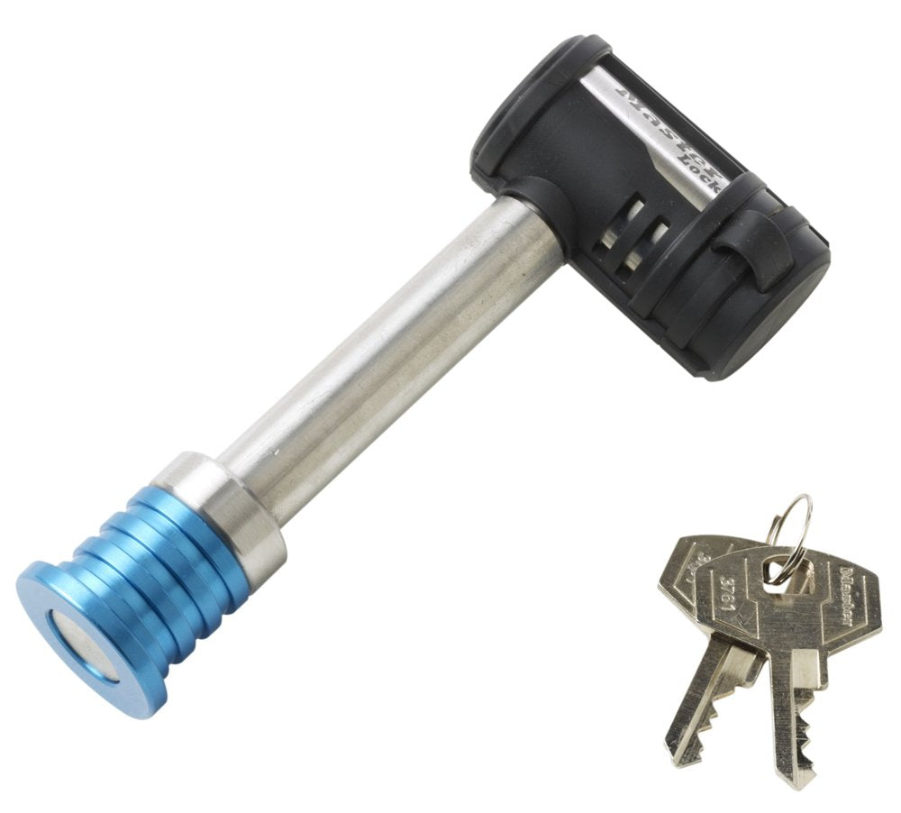 Master Lock Candado Receptor de Barra 1480DAT, 1.27 cm, Acero Inoxidable, Plateado