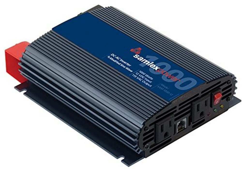Samlex America Inversor de Onda Sinusoidal Modificada SAM-1000-12, 1000 W, Azul