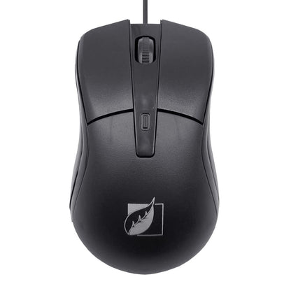 Kit de Teclado Multimedia alámbrico Texturizado y Mouse 18-8323