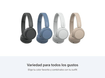 Sony Audífonos inalámbricos on-Ear WH-CH520 hasta 50 Horas de duración de batería, Azul (Versión Nacional)