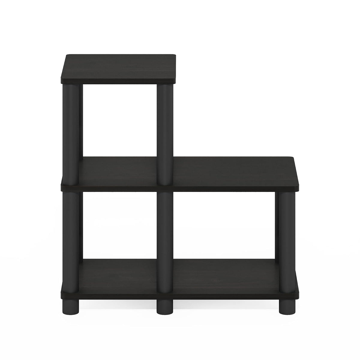 Furinno 14032EX/BK Turn-N-Tube Accent Decorative Shelf, Espresso/Black