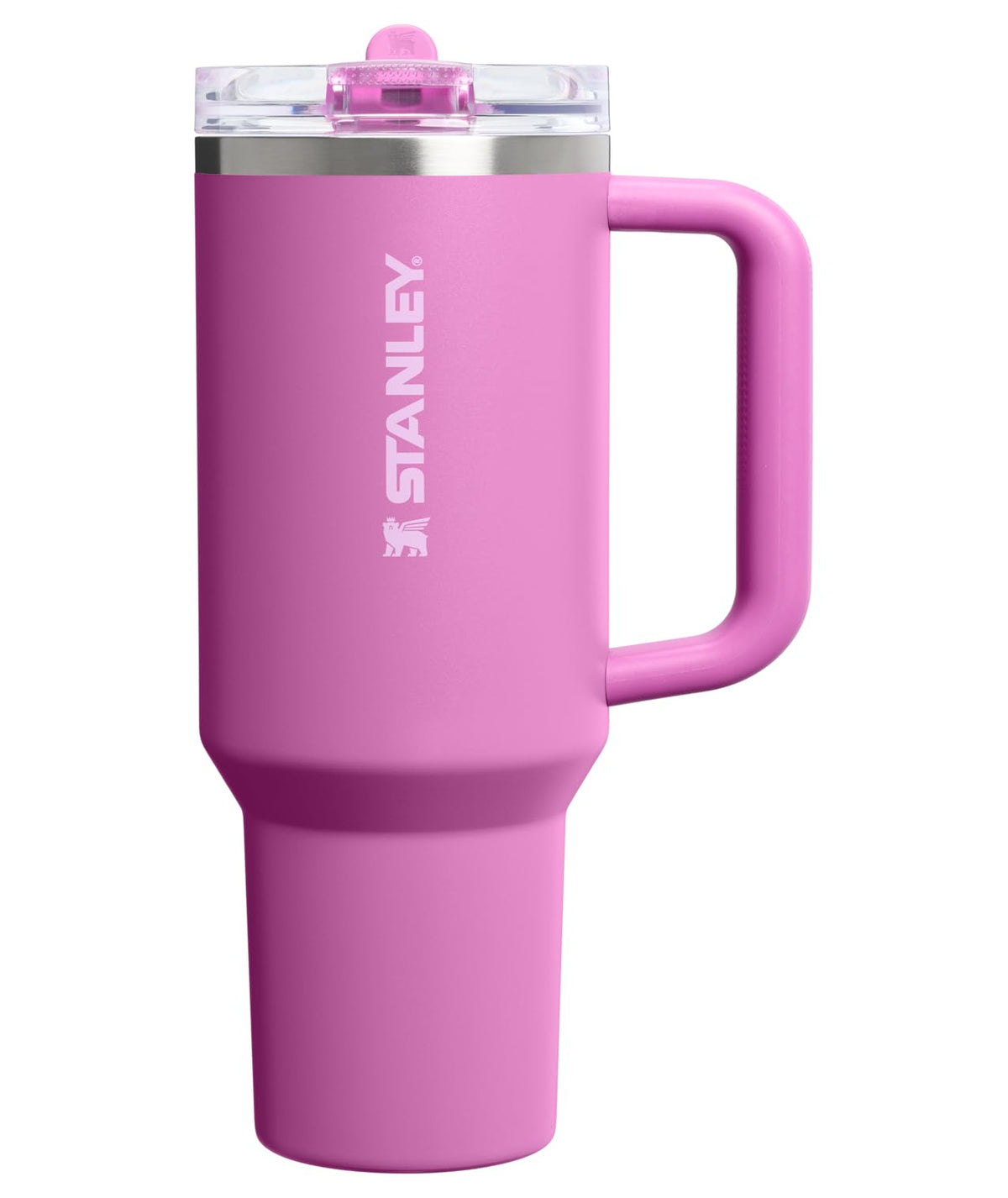Stanley Quencher ProTour Vaso Térmico con Popote Abatible, Acero Inoxidable - 40 Ounces - Flor oscura