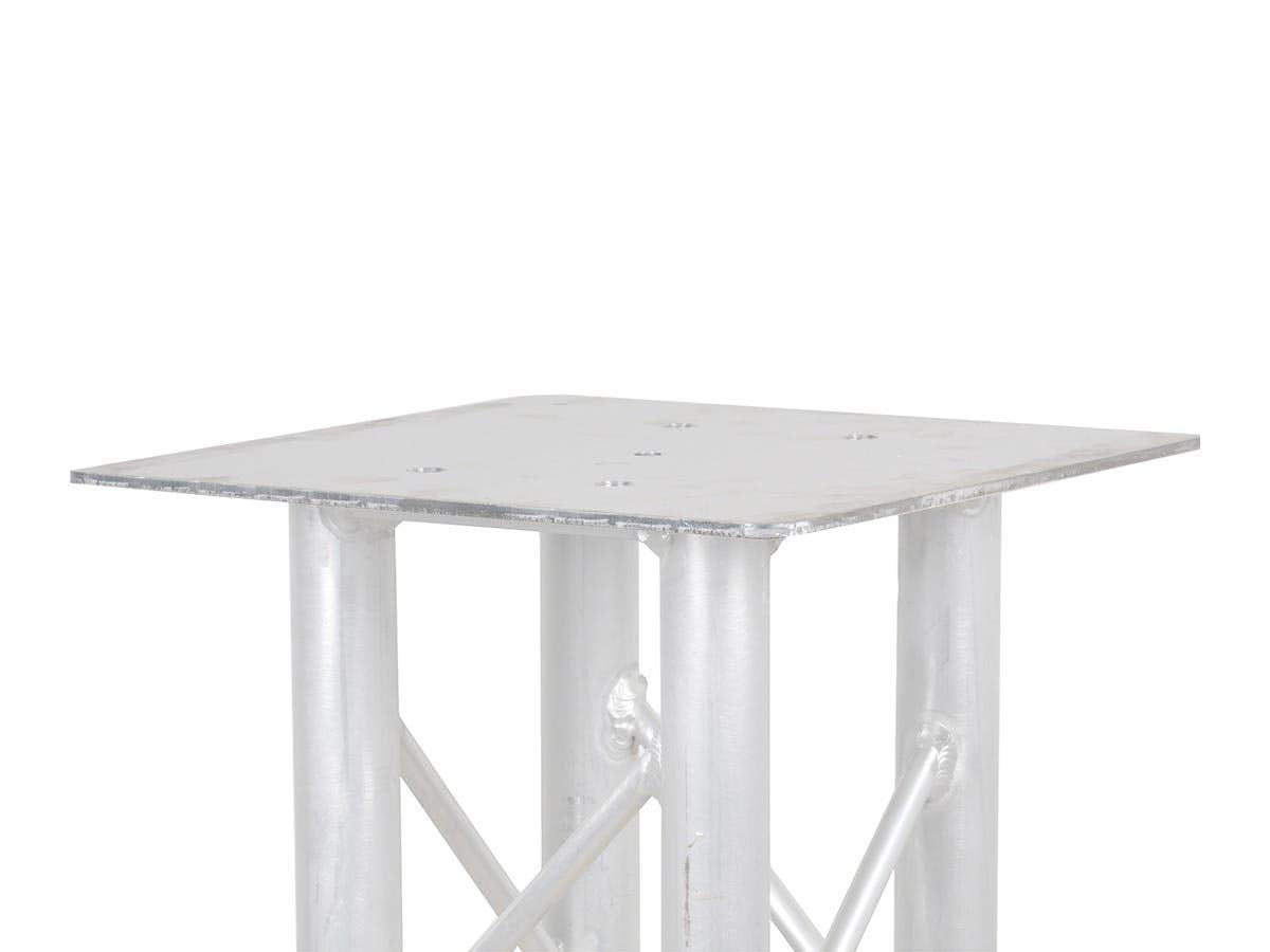 Monoprice 12in x 12in Top Base Plate for 8in Truss, Aluminum Alloy Construction- Stage Right Series
