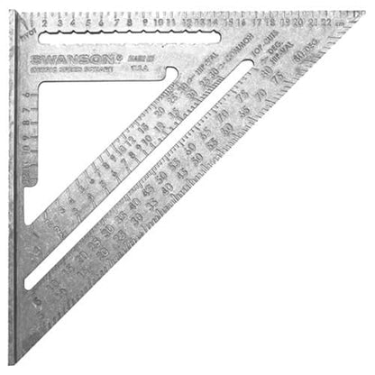 Swanson Tool EU202 - Escuadra de velocidad métrica (25 cm, con BL) | Métrica, 25 cm, con BL
