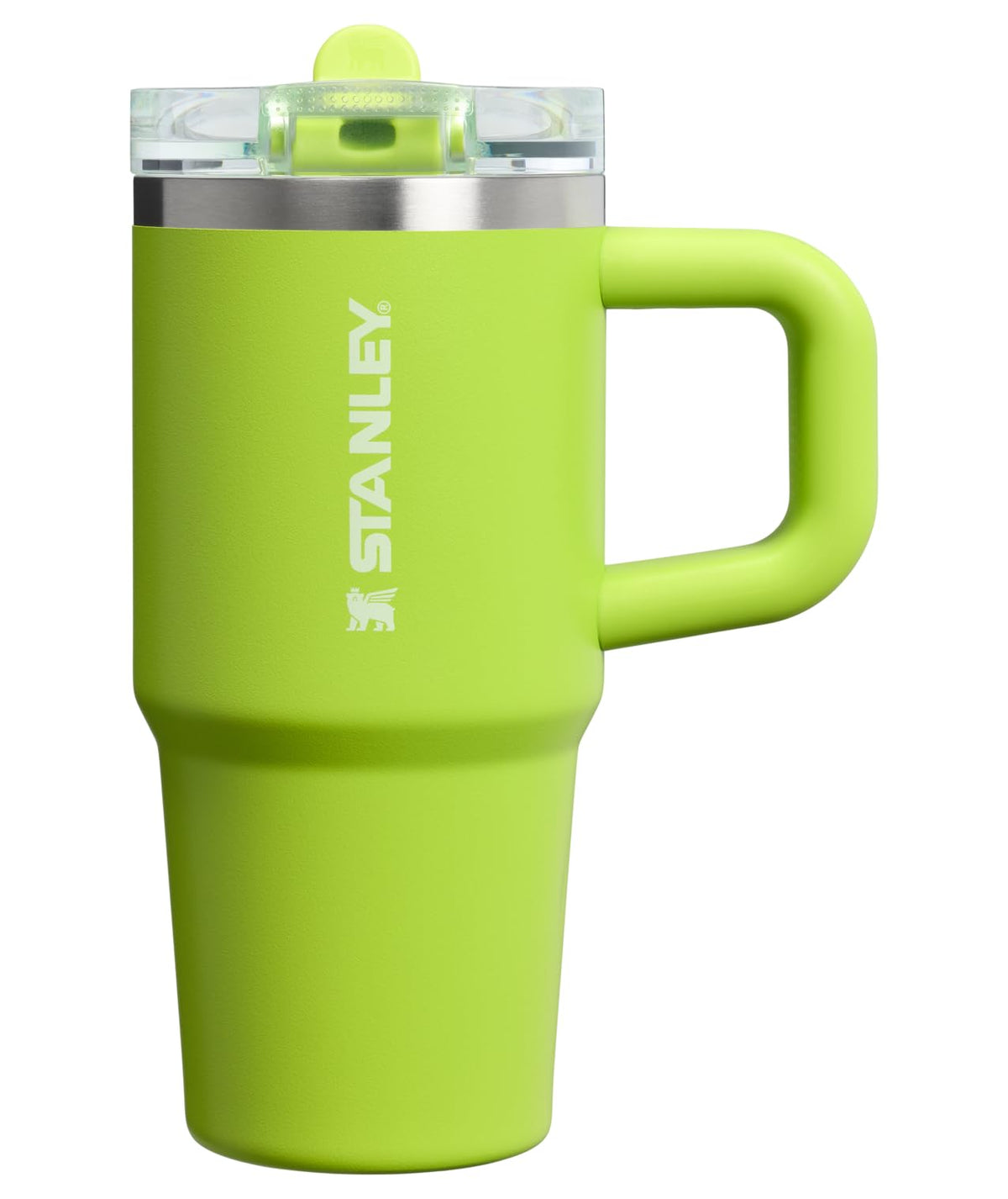 Stanley Quencher ProTour Vaso Térmico con Popote Abatible, Acero Inoxidable - 14 Ounces - Chartreuse