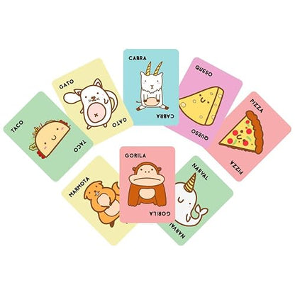 Taco Gato Cabra Queso Pizza | Juegos De Mesa | para Niños de 8 Años O Más | Juego con 64 Cartas | Regalo para Niños |De 3 A 8 Jugadores | En Español | Familia Taco Gato
