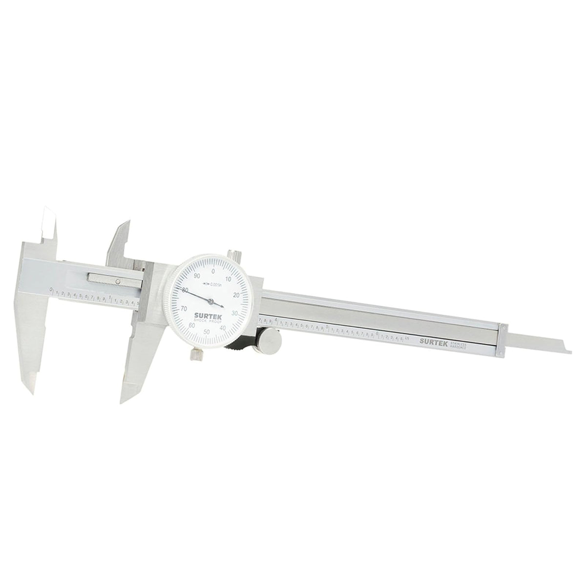 Surtek 122202 Calibrador Pie de Rey de Carátula, 0-6"