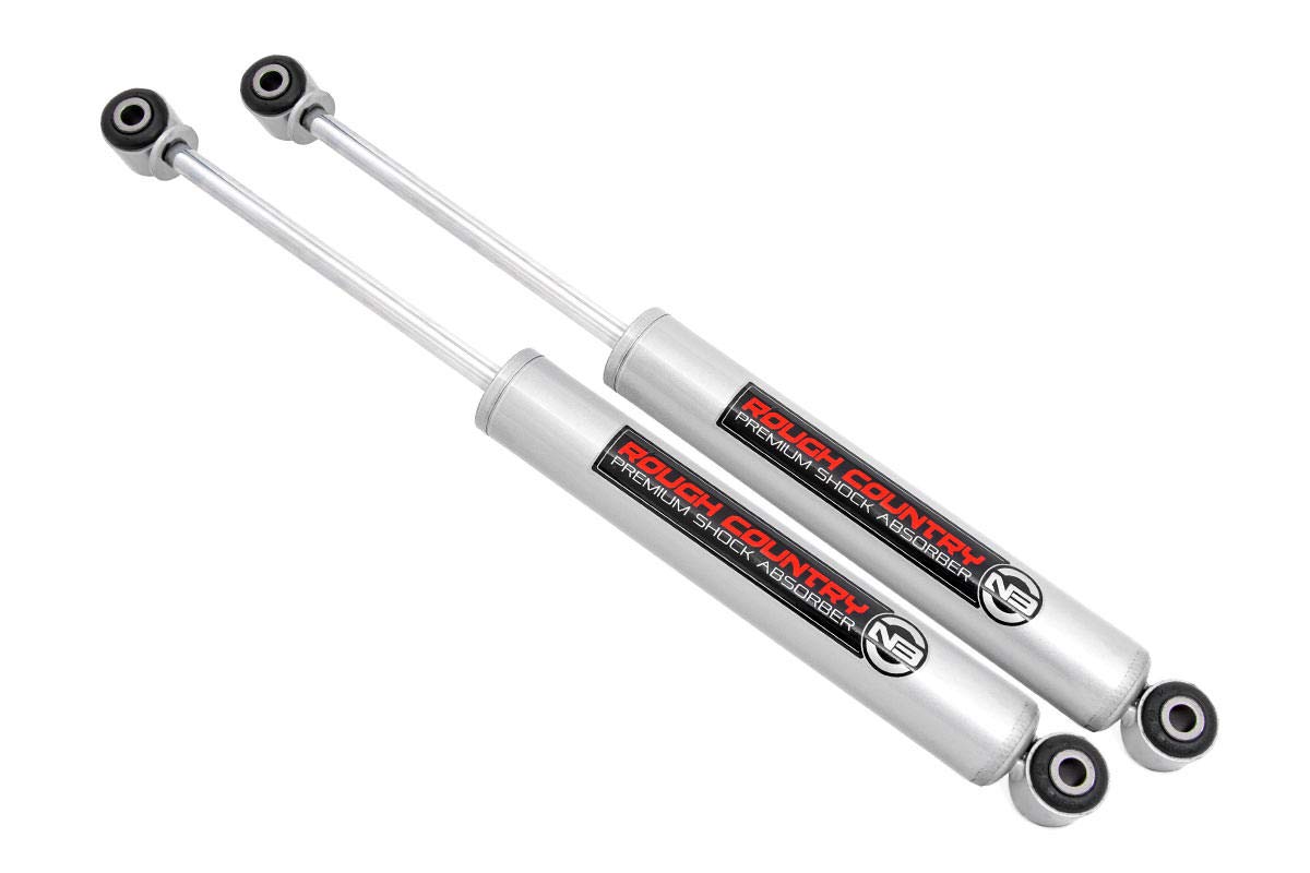 Rough Country Amortiguadores Traseros N3 de 4.5-8 in para Chevy/GMC 1500 2007-2024, Plateado, 23158B