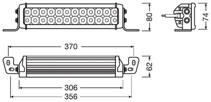 OSRAM Barra LED VX250-Combo para vehículos Todoterreno