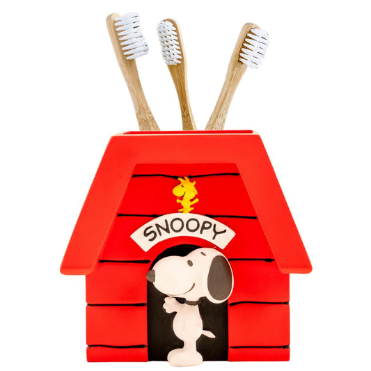 Collectibles Peanuts Snoopy - Soporte para cepillos de Dientes - Vaso para brochas de Maquillaje (Producto Oficial) de Franco