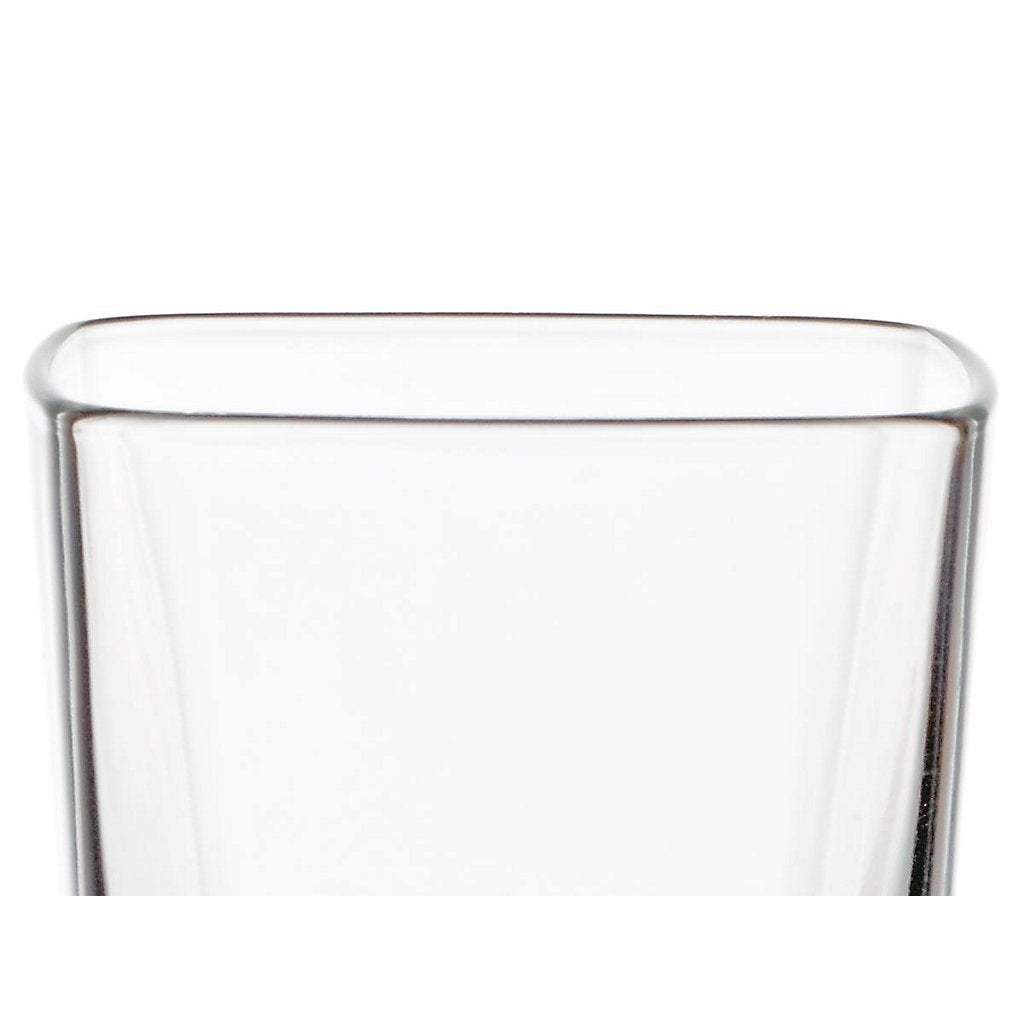 Borgonovo Palladio - Juego De 6 Vasos De Vidrio De 320 Ml. Vaso Transparente Cristal Elegantes para Restaurantes, Fiestas, Té, Helado, Cerveza, Jugo, Cóctel, Limonada Set 6 piezas