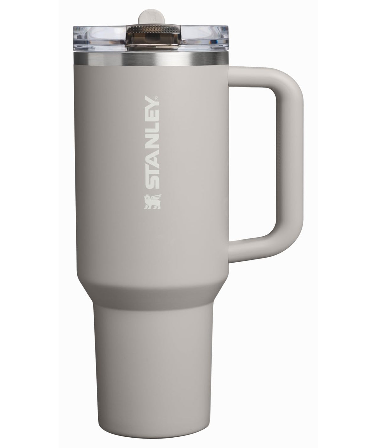 Stanley Quencher ProTour Vaso Térmico con Popote Abatible, Acero Inoxidable - 40 Ounces - Ceniza