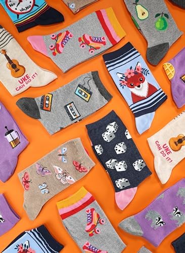 Hot Sox Women's Fun Dog Lovers Crew Socks-1 Pair Pack-Cool & Cute Wordplay Novelty Fashion Gifts