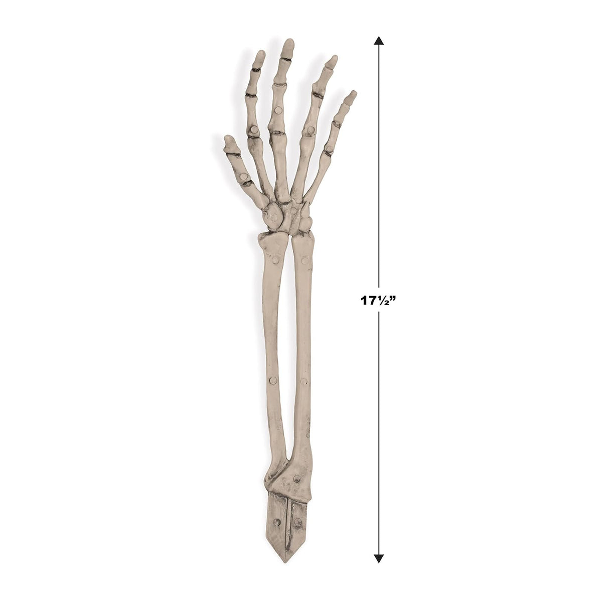 Beistle - Juego de 2 estacas de plástico con diseño Espeluznante de 44,5 cm, diseño de Esqueleto de Mano, decoración de césped de Halloween, celebrando contigo Desde 1900