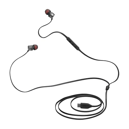 JBL Tune 310C Audífonos con Mic/Control USB-C, Drivers de 9mm, Cable Antienredos - Negro