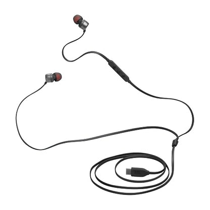 JBL Tune 310C Audífonos con Mic/Control USB-C, Drivers de 9mm, Cable Antienredos - Negro