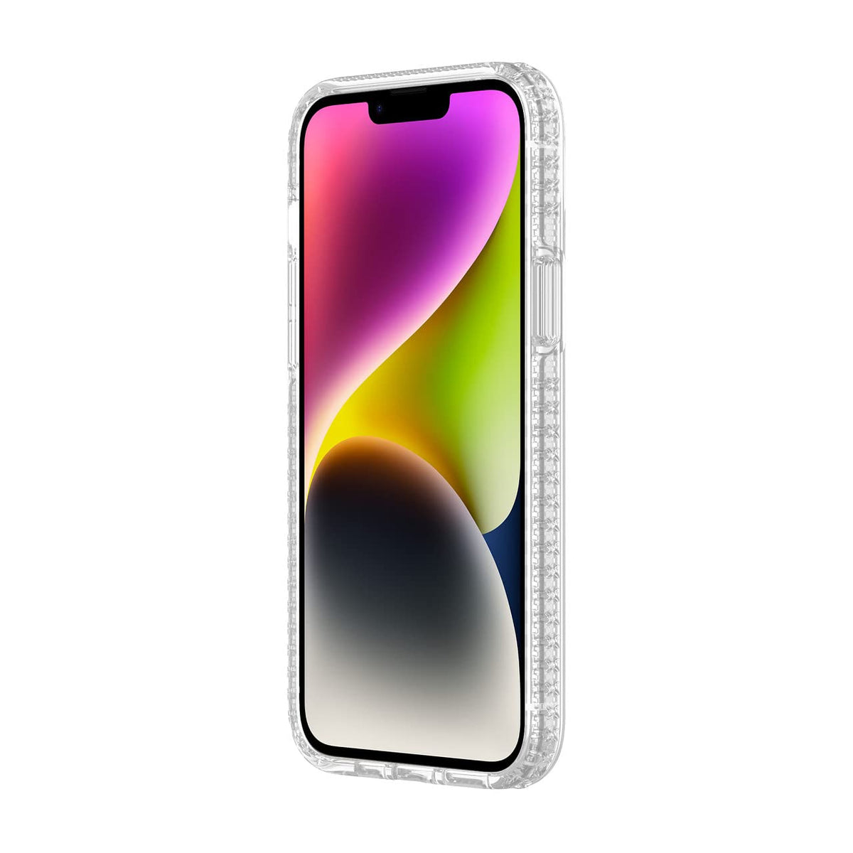 Incipio Grip Funda Compatible con iPhone 14 Plus, Protección Caídas 4.2m, Bisel Elevado, Protección Antimicrobiana - Transparente