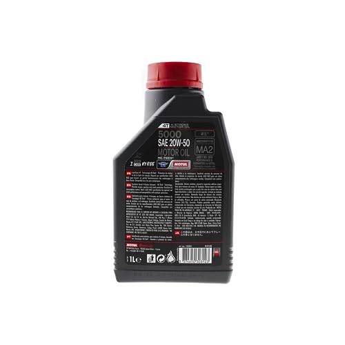 Motul 5000 Aceite Semisintético para Motor 4 Tiempos 20W50, 1 L