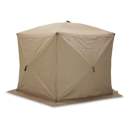 Gazelle Tents™, 3 Paneles de Viento para cenador, Paneles de Viento portátiles, Paneles de privacidad, Impermeable, Arena desierta, GA104, Color café