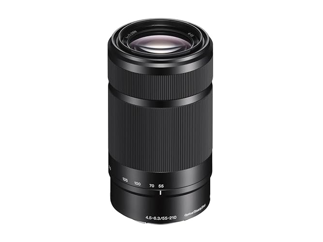 Sony Lente Telefoto Zoom 55-210mm F4.5-6.3 Montura E APS-C con Estabilizador Steady Shot óptico (OSS) SEL55210