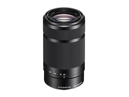 Sony Lente Telefoto Zoom 55-210mm F4.5-6.3 Montura E APS-C con Estabilizador Steady Shot óptico (OSS) SEL55210