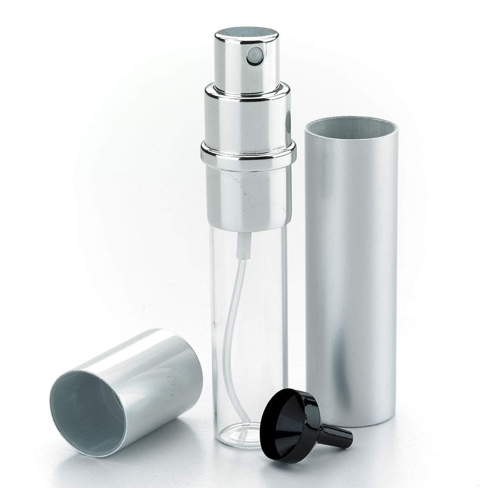 Barfly - foco atomizador de vidrio para bebidas espirituosas con parte superior de acero inoxidable, transparente, 14.7 ml