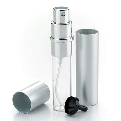 Barfly - foco atomizador de vidrio para bebidas espirituosas con parte superior de acero inoxidable, transparente, 14.7 ml