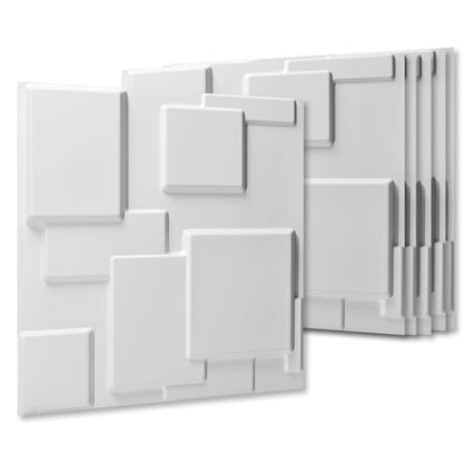 Art3d - Paneles de pared 3D de PVC blanco, 32 pies cuadrados, decoración de pared elegante para el hogar y espacios comerciales
