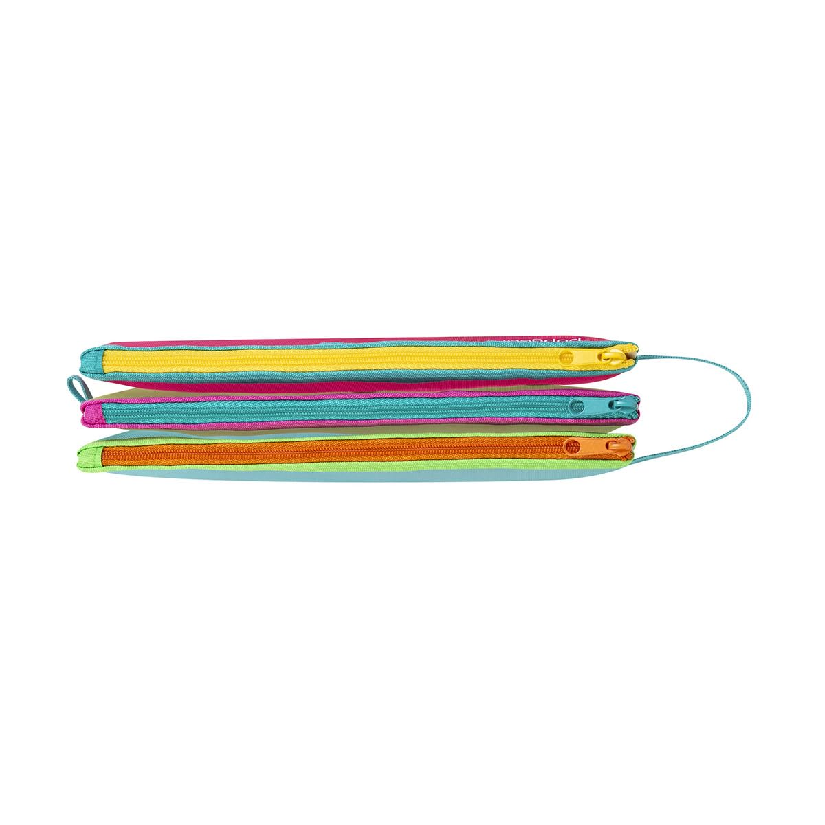 Bolsa Popgear 3 en 1 con Cierre, Colores Rosa, Azul y Verde – Set de Organización Triple