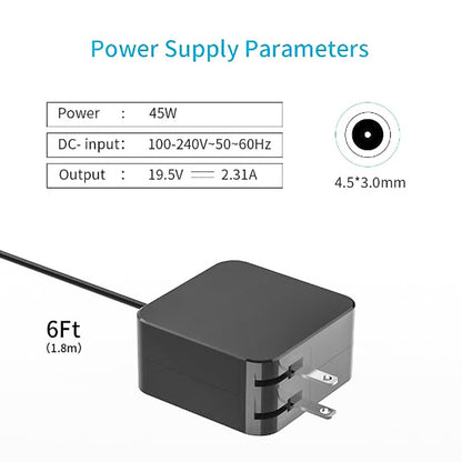 IBERLS Cargador de portátil de 45 W Compatible con HP Envy x360 Pavilion x360 Charger EliteBook 1030 G2 Folio 1040 G2 G3 Split 13 x2 13-g110dx 13-m010dx Chromebook 14-x013dx Stream 11 13 14 719309