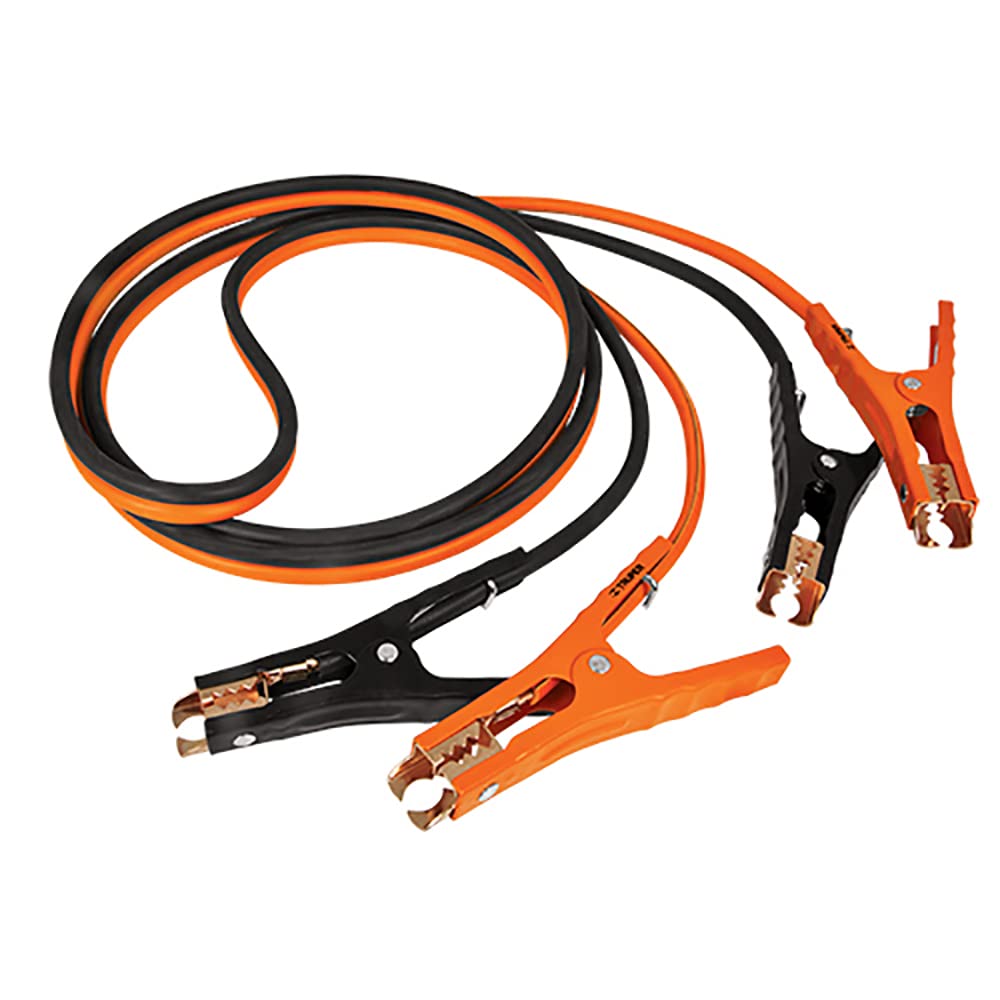 TRUPER Cables Pasa Corriente 3.5 m, Calibre 6 AWG, Naranja/Negro CAP-3506T
