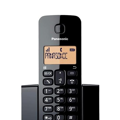 Panasonic KX-TGB112MEB Teléfono Inalámbrico de Línea Fija Color Negro