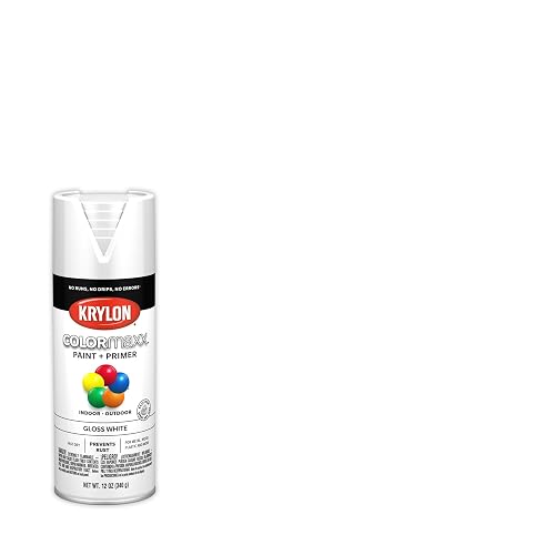 Krylon K05547007 COLORmaxx pintura en aerosol, Brillo, Blanco