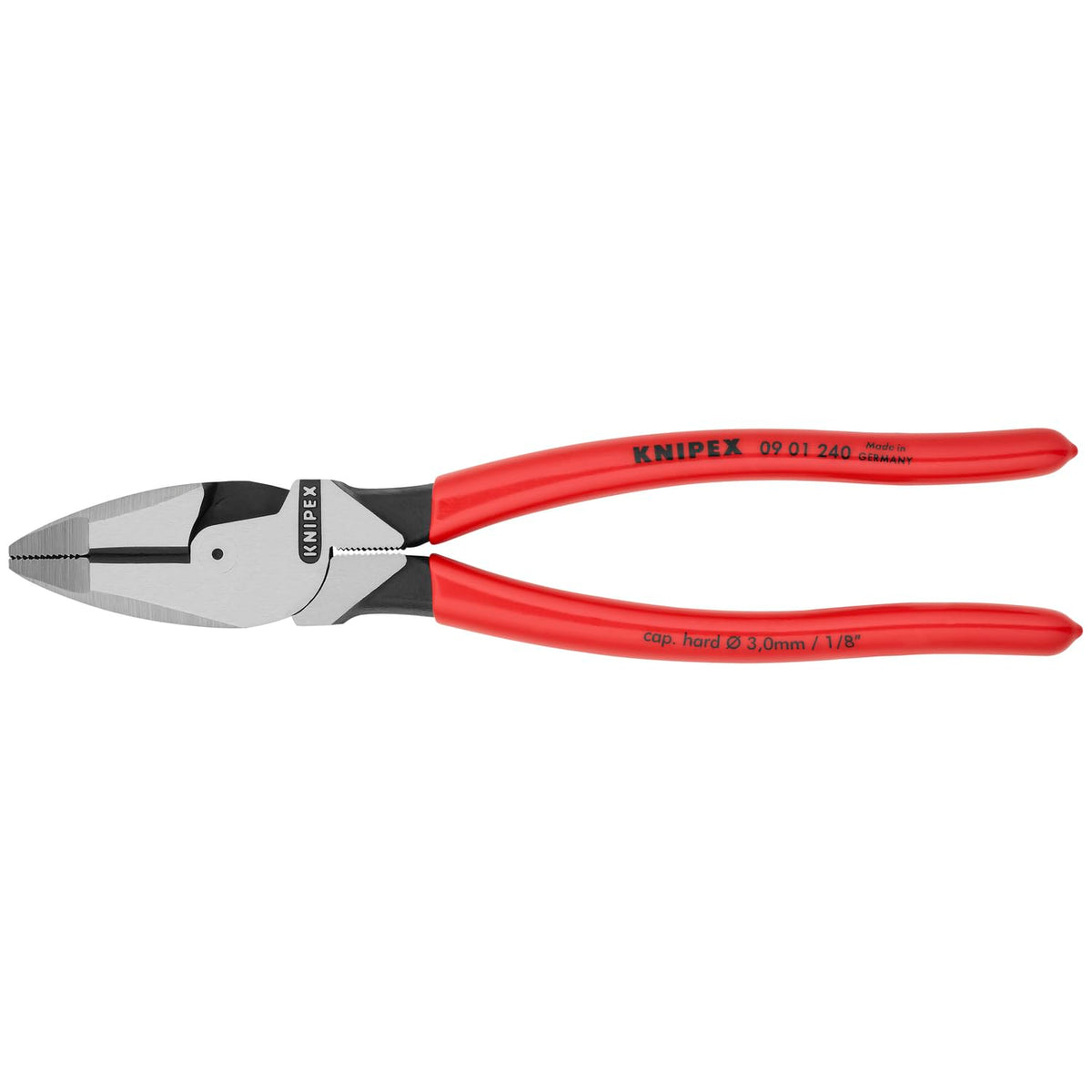 Knipex Tools LP 0901240SBA Alicates de lineman de apalancamiento ultra alto de 9.5 pulgadas