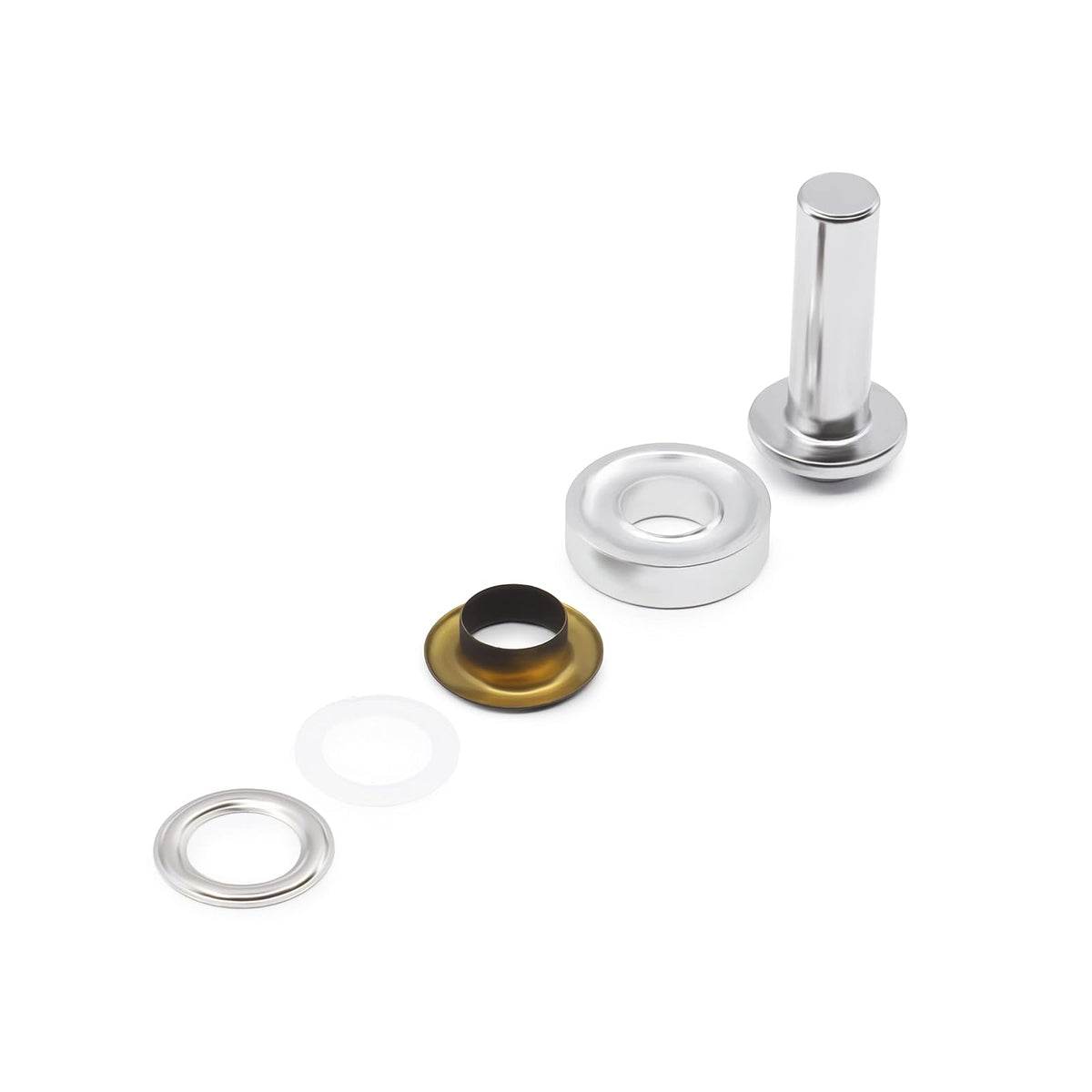 Dritz 740-1-T - Kit de Ojales con Herramientas, Color Negro, 8 Juegos de 1/2 Pulgadas