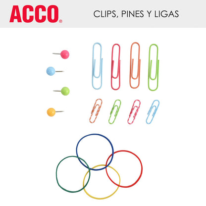 ACCO Set de Clips y Accesorios de Colores Multicolor Unitalla 12 piezas