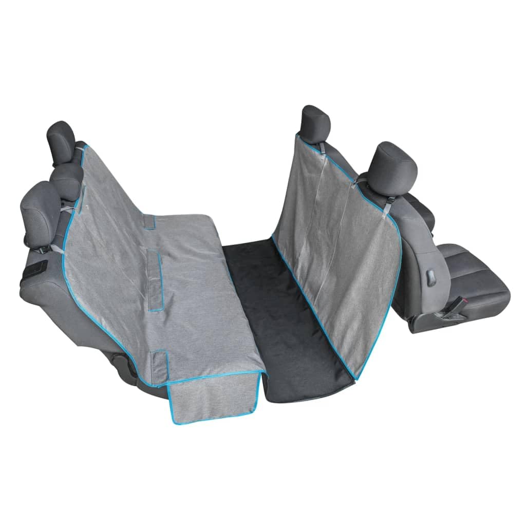Kurgo Funda de Asiento para Automóvil Estilo Hamaca para Perro - Cobertura de asiento y piso - 55" Wide - Heather Charcoal Grey