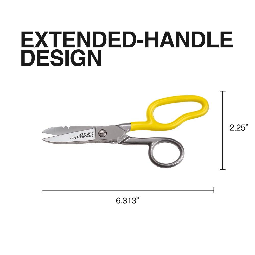 Klein Tools 2100-8 Free-Fall Snip - Stainless Steel