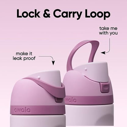 Owala FreeSip - Acero inoxidable - 16 oz - Lila - Lilac You A lot