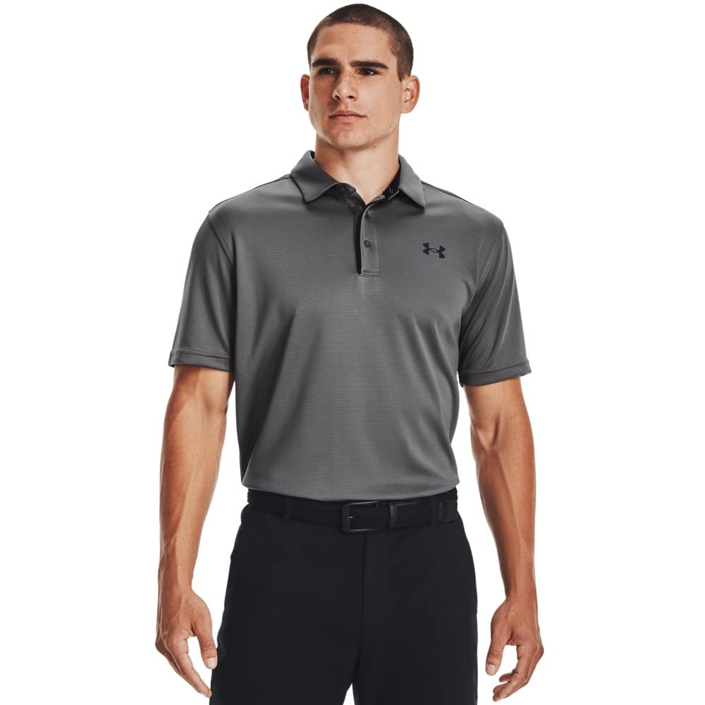 Under Armour Polo de Golf UA Tech para Hombre - CH Alto - Gris