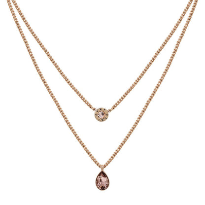 DKNY Collar Oro Rosa Niveles | Mediano, Mujer