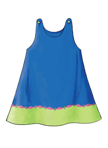 BUTTERICK PATTERNS B3772 - Patrones para Vestidos para niños y niños, Talla 4-5 - 6