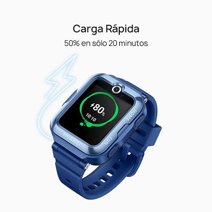 HUAWEI Watch Kids 4 Pro (GPS) (Garantía en México) - Smartwatch, Reloj Inteligente, Pantalla AMOLED 1.41'', 8GB ROM, Cámara Frontal 5MP, Touch Screen, Bluetooth, Compatible con Android & iOS, Azul